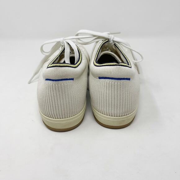Rothys Womens 10 Vanilla White The Lace Up Sneaker Shoes Soft Flexible Recycled - Picture 8 of 13
